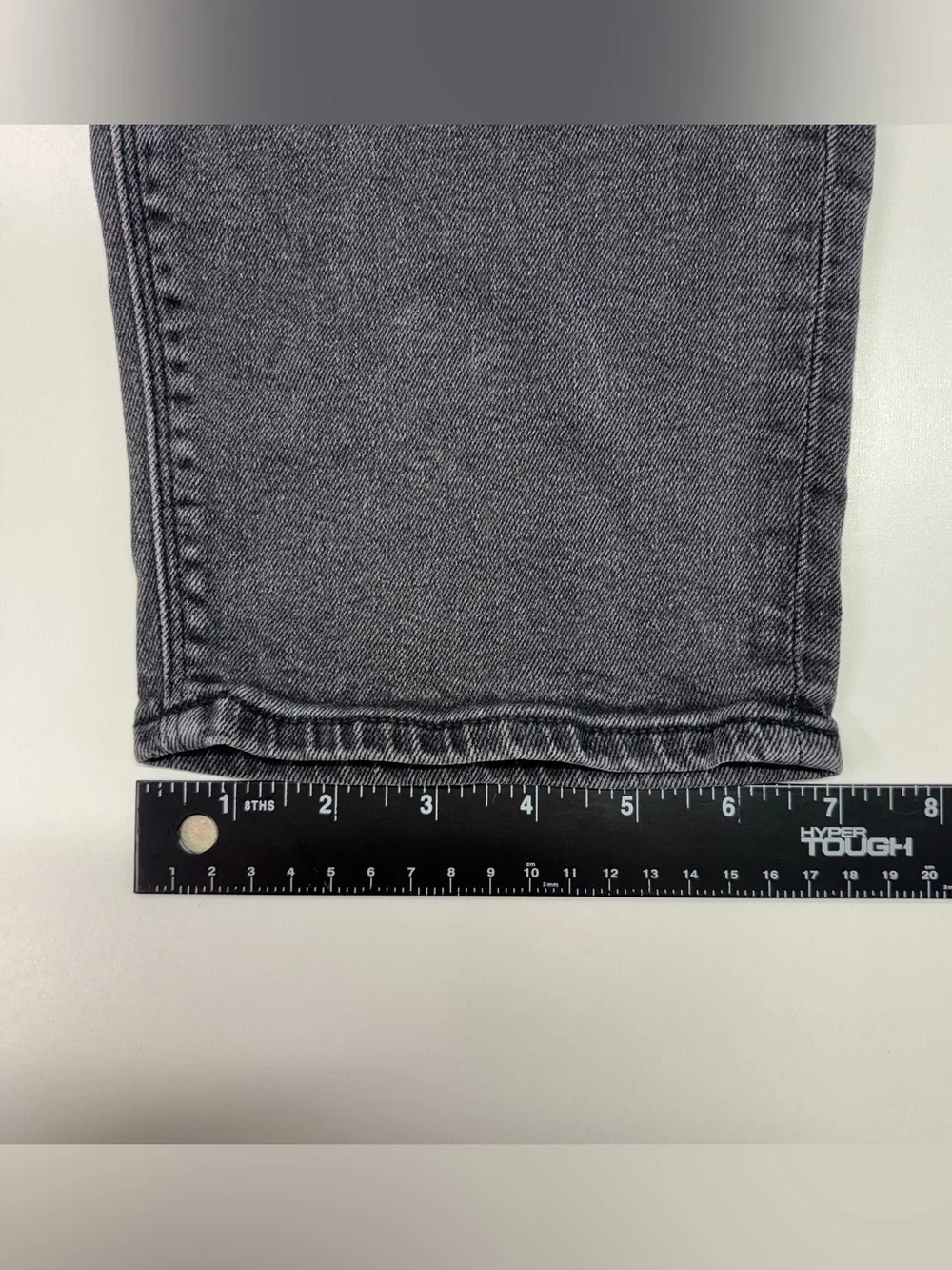 American Eagle Curvy Mom Jeans 16 Short Black Distressed Ripped Y2K Grunge